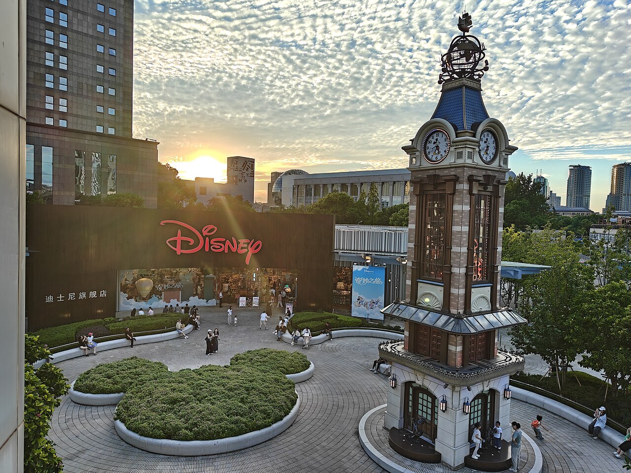 Disney flagship store exterior in Lujiazui, Shanghai