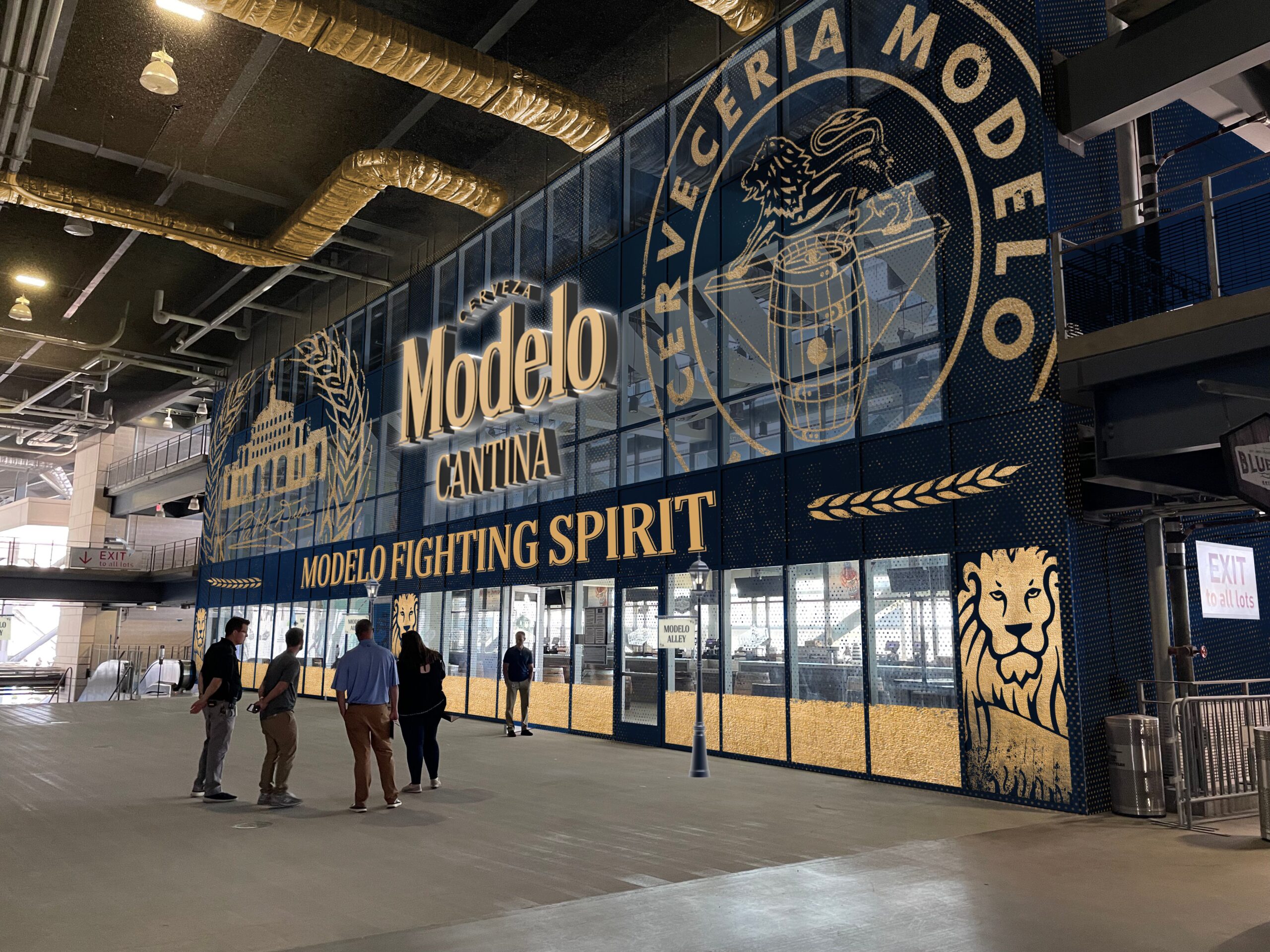Modelo Cantina branded activation inside MetLife Stadium