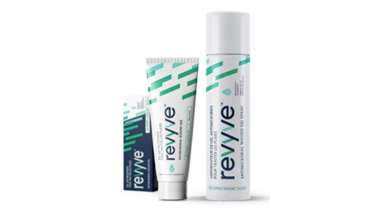 revyve Antimicrobial Wound Gel and Gel Spray product range